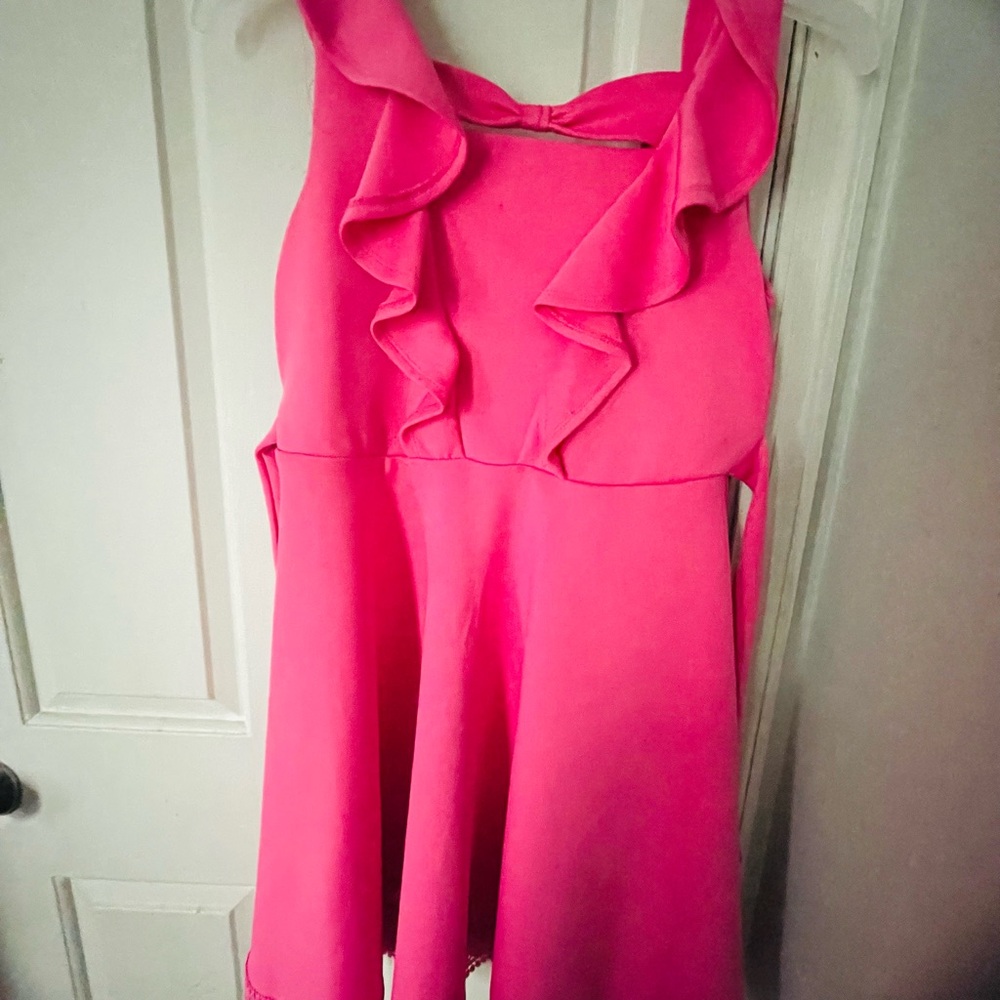 Vibrant Pink Ruffle Dress for Kids